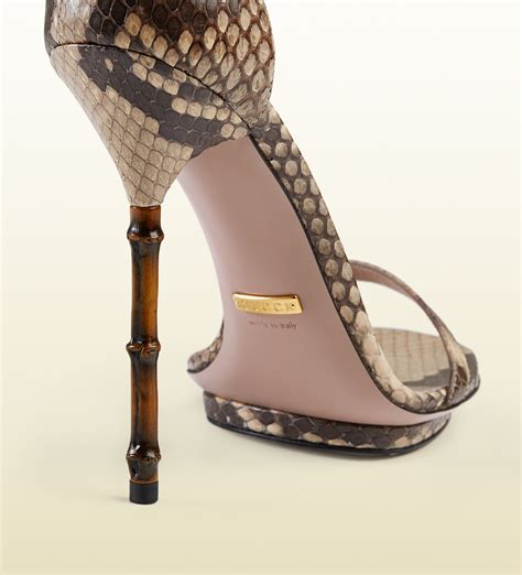 gucci bamboo sandals|gucci marmont fringe heels.